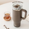 Taishuo portable travel handle thermos cup, girls' office drinking and coffee cup, boys' sports car ice cube flask Item Picture